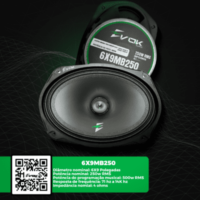 Evok Audio 6x9 MB250