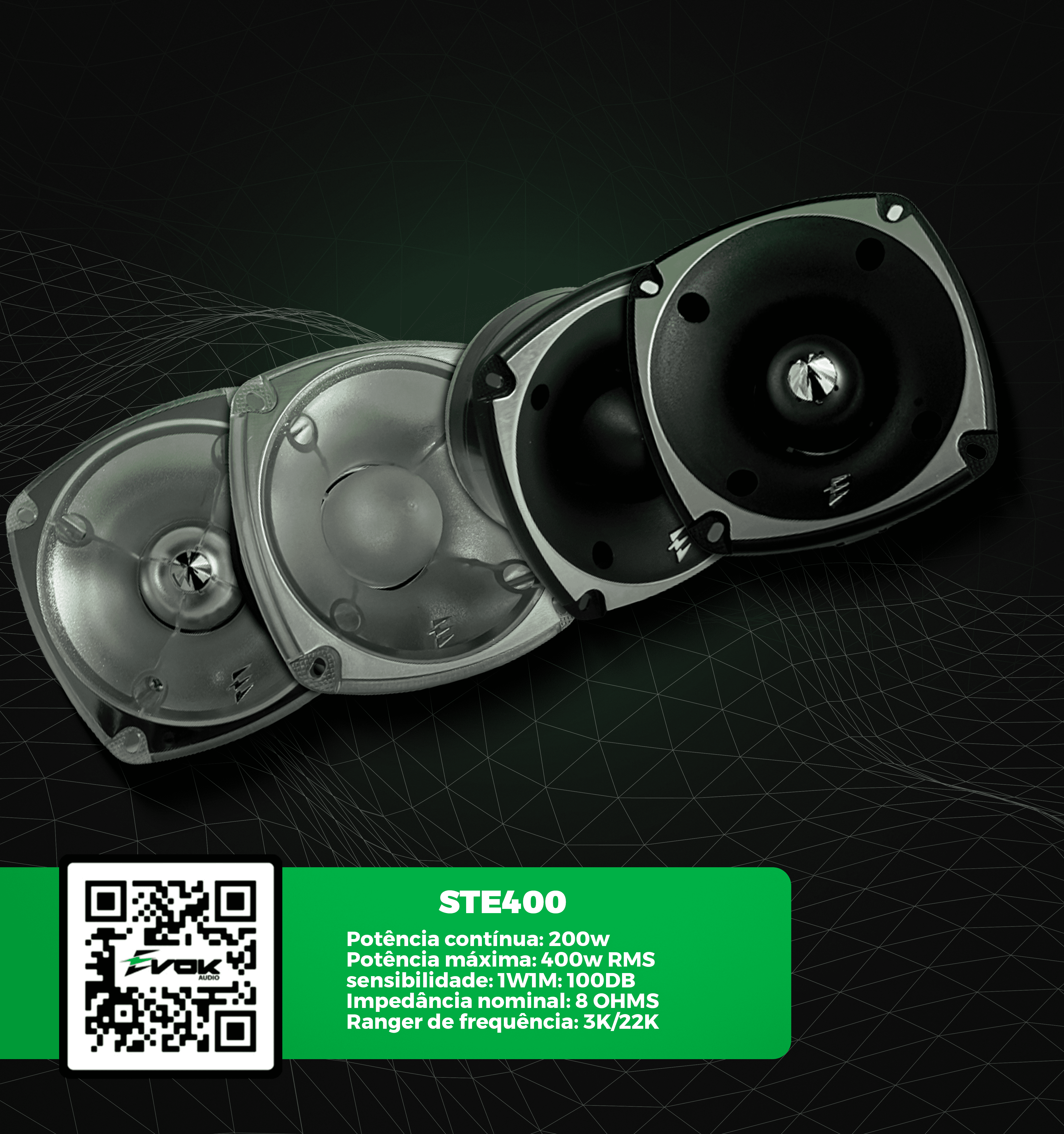STE400 BLACK | Evok Audio